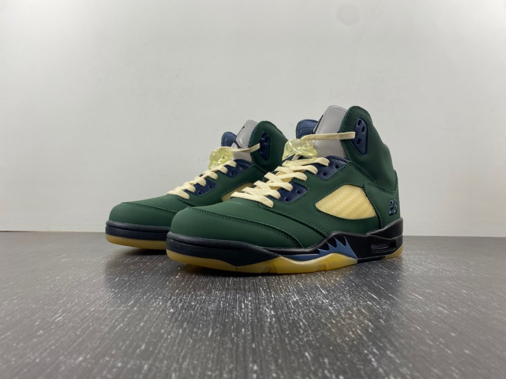 (free shipping)Air Jordan 5 Navy Green”