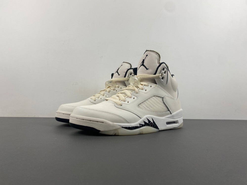 (free shipping)Air Jordan AIR JORDAN 5 RETRO 'WHITE BLACK'